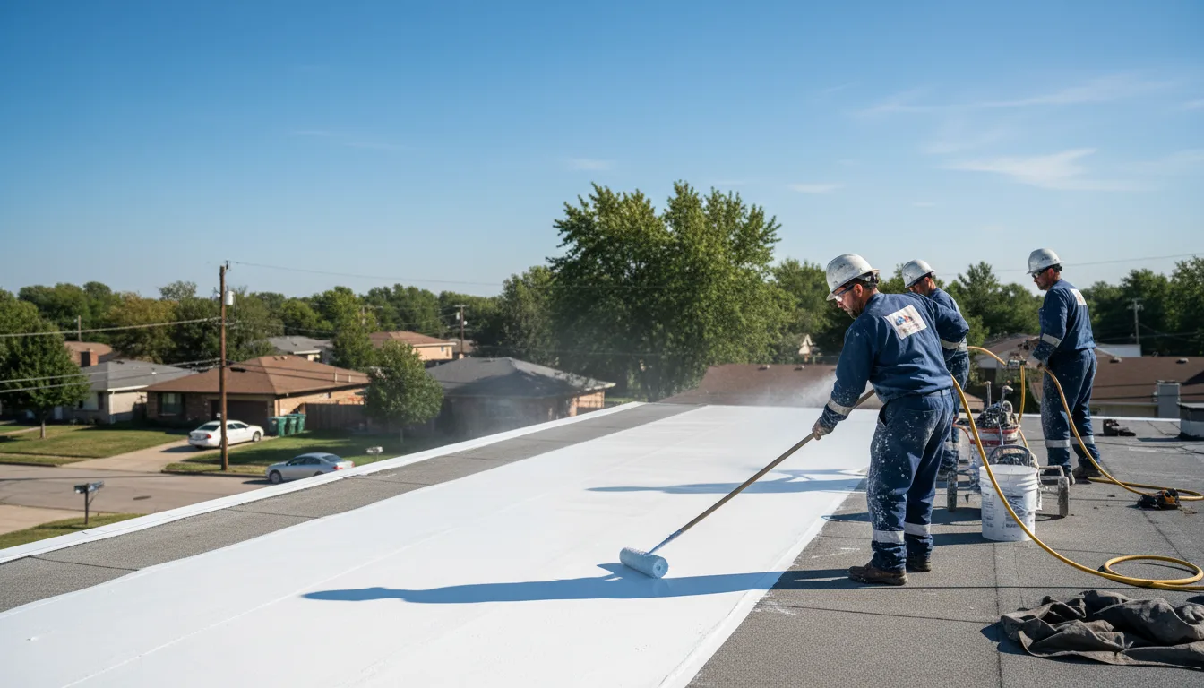 Commercial roof coating in Sperry, OK near me
